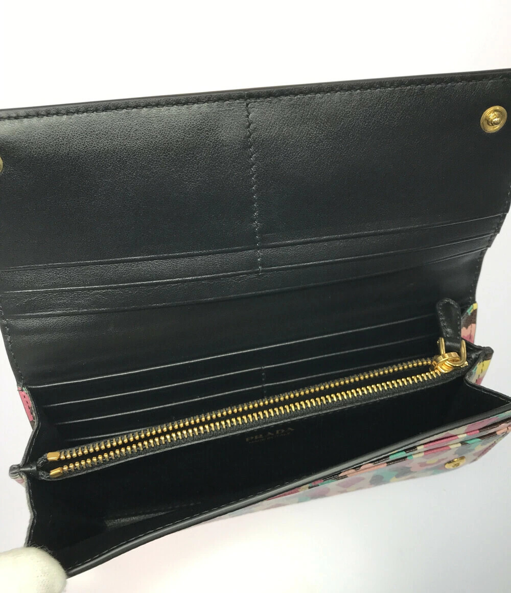 Prada long Madras wallet